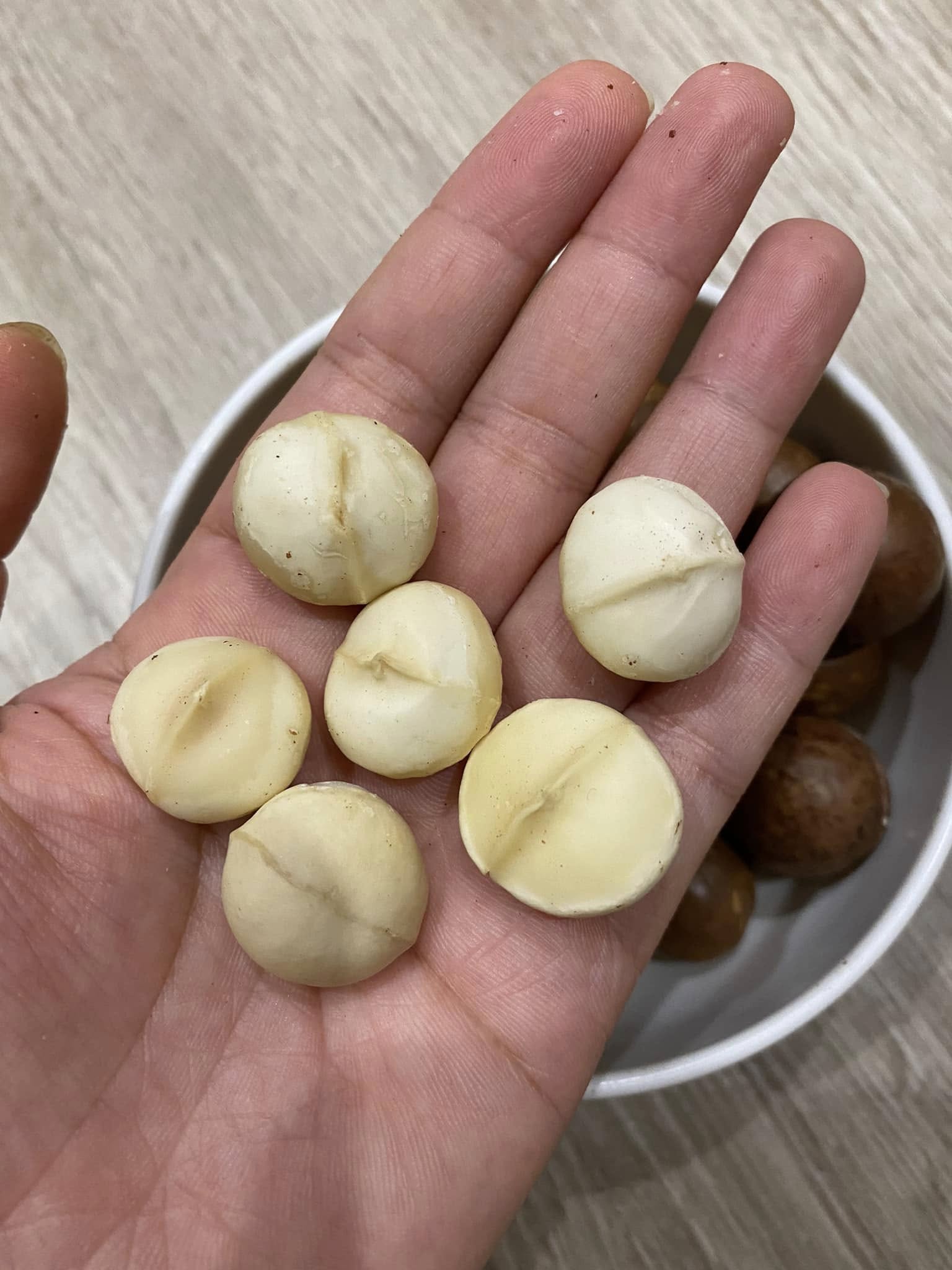 Nhân mắc ca nguyên hạt cỡ trung